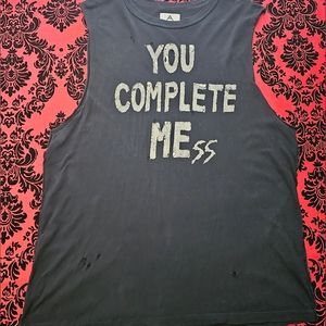 UNIF YOU COMPLETE MESS SHIRT TANK SIZE L